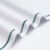 Dynasty Bamboo Fusion Men's Unstitched Cotton Blends Suit - White