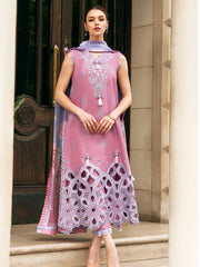 Hemline Odyssey by Mushq Embroidered Lawn Unstitched 3Pc Suit - Wildflower Dream