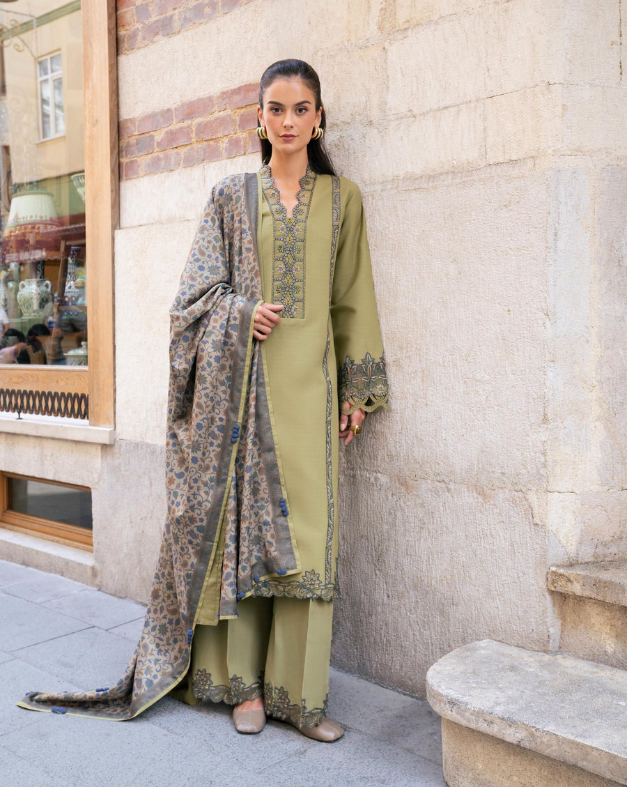 Meet Me In Istanbul by Rang Rasiya Unstitched Linen 3Pc Suit - WILLOW