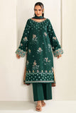 Farasha Summer Weaves Embroidered Lawn Unstitched 3Pc Suit - Willow Green