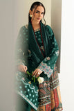 Farasha Summer Weaves Embroidered Lawn Unstitched 3Pc Suit - Willow Green