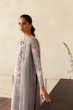 Afrozeh Daybreak Embroidered Lawn Unstitched 3Pc Suit - WIND BRUSHED