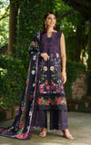 Asifa & Nabeel Meraki Embroidered Viscose Unstitched 3Pc Suit - Winter Rose