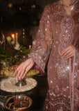 Sadaf Fawad Khan Siraa Embroidered Organza Unstitched 3Pc Suit - Wistful Mauve