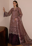 Sadaf Fawad Khan Siraa Embroidered Organza Unstitched 3Pc Suit - Wistful Mauve