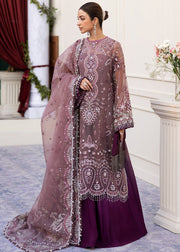Sadaf Fawad Khan Siraa Embroidered Organza Unstitched 3Pc Suit - Wistful Mauve