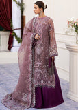 Sadaf Fawad Khan Siraa Embroidered Organza Unstitched 3Pc Suit - Wistful Mauve