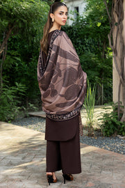 Farasha Embroidered Khaddar Unstitched 3Pc Suit - Woodmist