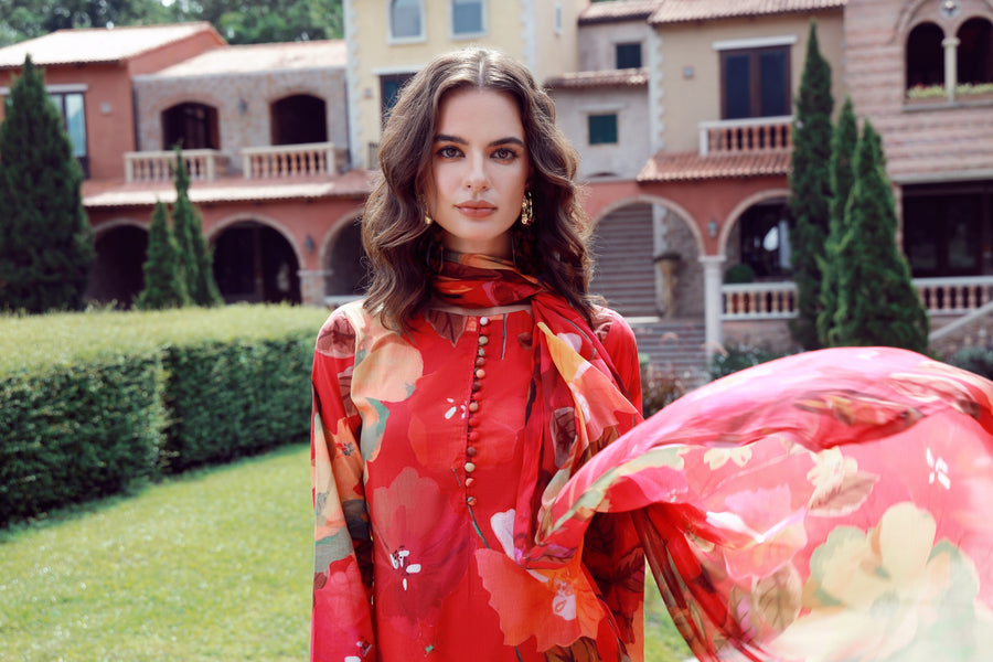 Feathers Premium Printed Lawn Unstitched 3Pc Suit XERLIN-FT534