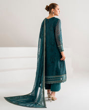 Xenia Formals Embroidered Chiffon Unstitched 3Pc Suit XF-766 AURA