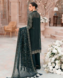 XENIA Formals Mehfilen Luxury Unstitched Chiffon 3Pc Suit - WARINA