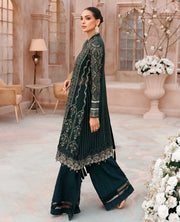 XENIA Formals Mehfilen Luxury Unstitched Chiffon 3Pc Suit - WARINA