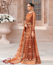 XENIA Formals Mehfilen Luxury Unstitched Net 3Pc Suit - AVA