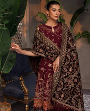XENIA Formals Hera Luxury Unstitched Chiffon 3Pc Suit - VIDA