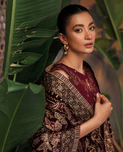 XENIA Formals Hera Luxury Unstitched Chiffon 3Pc Suit - VIDA