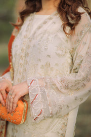 XENIA Formals Hera Luxury Unstitched Chiffon 3Pc Suit - FLEUR