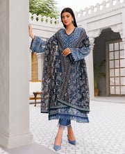 XENIA Formals Hera Luxury Unstitched Chiffon 3Pc Suit - FAYE