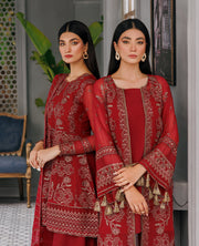 XENIA Formals Hera Luxury Unstitched Chiffon 3Pc Suit - VANYA