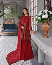 XENIA Formals Hera Luxury Unstitched Chiffon 3Pc Suit - VANYA