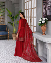 XENIA Formals Hera Luxury Unstitched Chiffon 3Pc Suit - VANYA