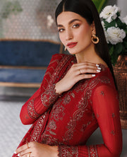 XENIA Formals Hera Luxury Unstitched Chiffon 3Pc Suit - VANYA