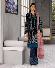 XENIA Formals Hera Luxury Unstitched Velvet 3Pc Suit - ZOONA