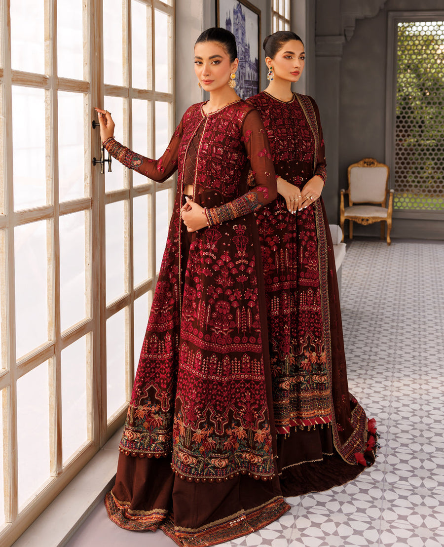 XENIA Formals Hera Luxury Unstitched Chiffon 3Pc Suit - ESMEE