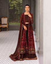 XENIA Formals Hera Luxury Unstitched Chiffon 3Pc Suit - ESMEE