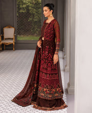 XENIA Formals Hera Luxury Unstitched Chiffon 3Pc Suit - ESMEE