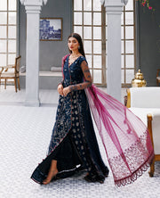 XENIA Formals Hera Luxury Unstitched Net 3Pc Suit - NAMAR