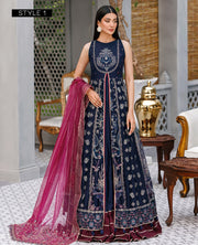 XENIA Formals Hera Luxury Unstitched Net 3Pc Suit - NAMAR