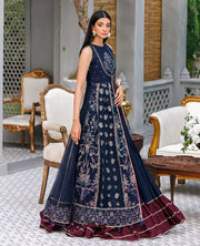 XENIA Formals Hera Luxury Unstitched Net 3Pc Suit - NAMAR
