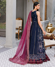 XENIA Formals Hera Luxury Unstitched Net 3Pc Suit - NAMAR