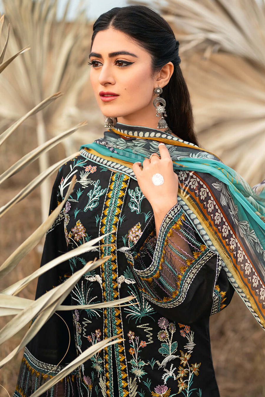 Ramsha Riwayat Embroidered Luxury Lawn Unstitched 3 Piece Suit Y-601