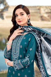 Ramsha Riwayat Embroidered Luxury Lawn Unstitched 3 Piece Suit Y-603
