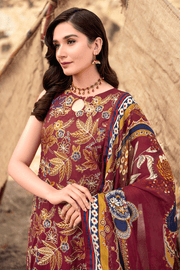 Ramsha Riwayat Embroidered Luxury Lawn Unstitched 3 Piece Suit Y-605