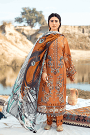 Ramsha Riwayat Embroidered Luxury Lawn Unstitched 3 Piece Suit Y-607