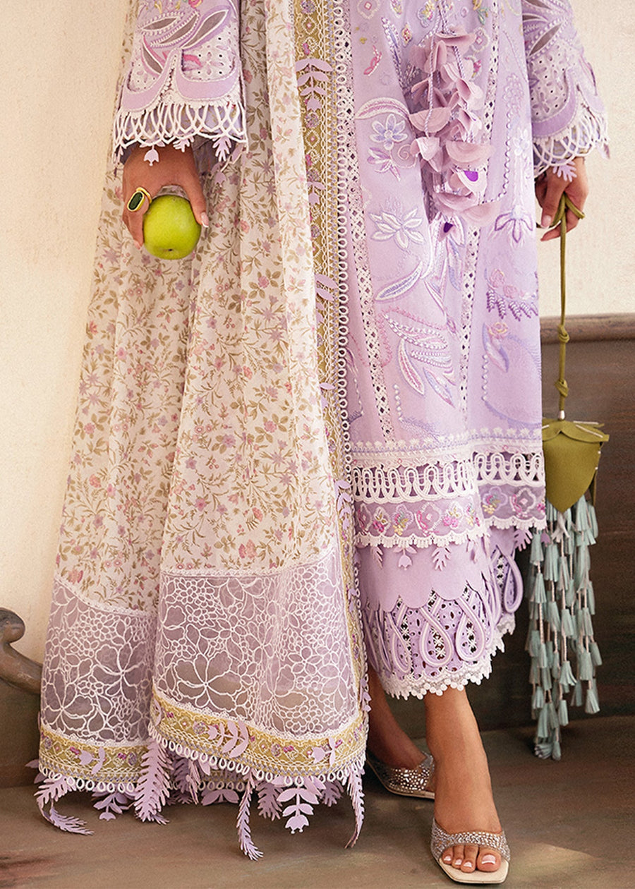 Suffuse Eid Unstitched Embroidered Lawn 3Pc Suit - YASMIN