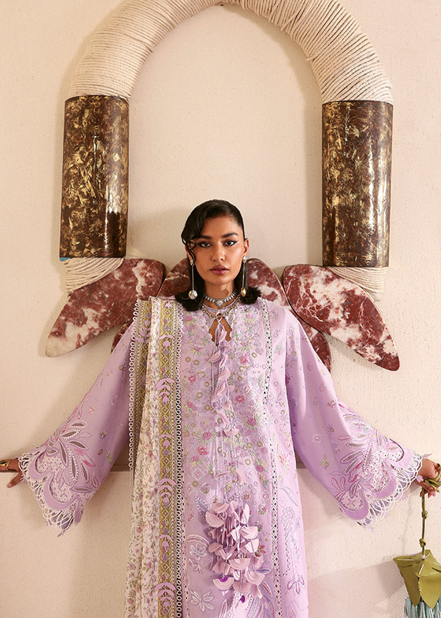 Suffuse Eid Unstitched Embroidered Lawn 3Pc Suit - YASMIN