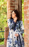 Asifa & Nabeel Yakin Unstitched Lawn 3Pc Suit YKL25-02 Dew and Dahlia