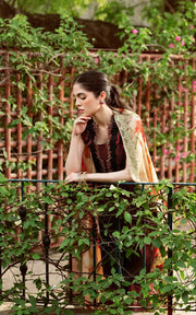 Asifa & Nabeel Yakin Unstitched Lawn 3Pc Suit YKL25-15 Botanic Haze