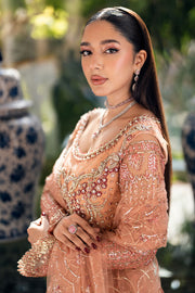 Mushq Mann Mein Tu Embroidered Net Unstitched 3Pc Suit MWD-02 YAARI
