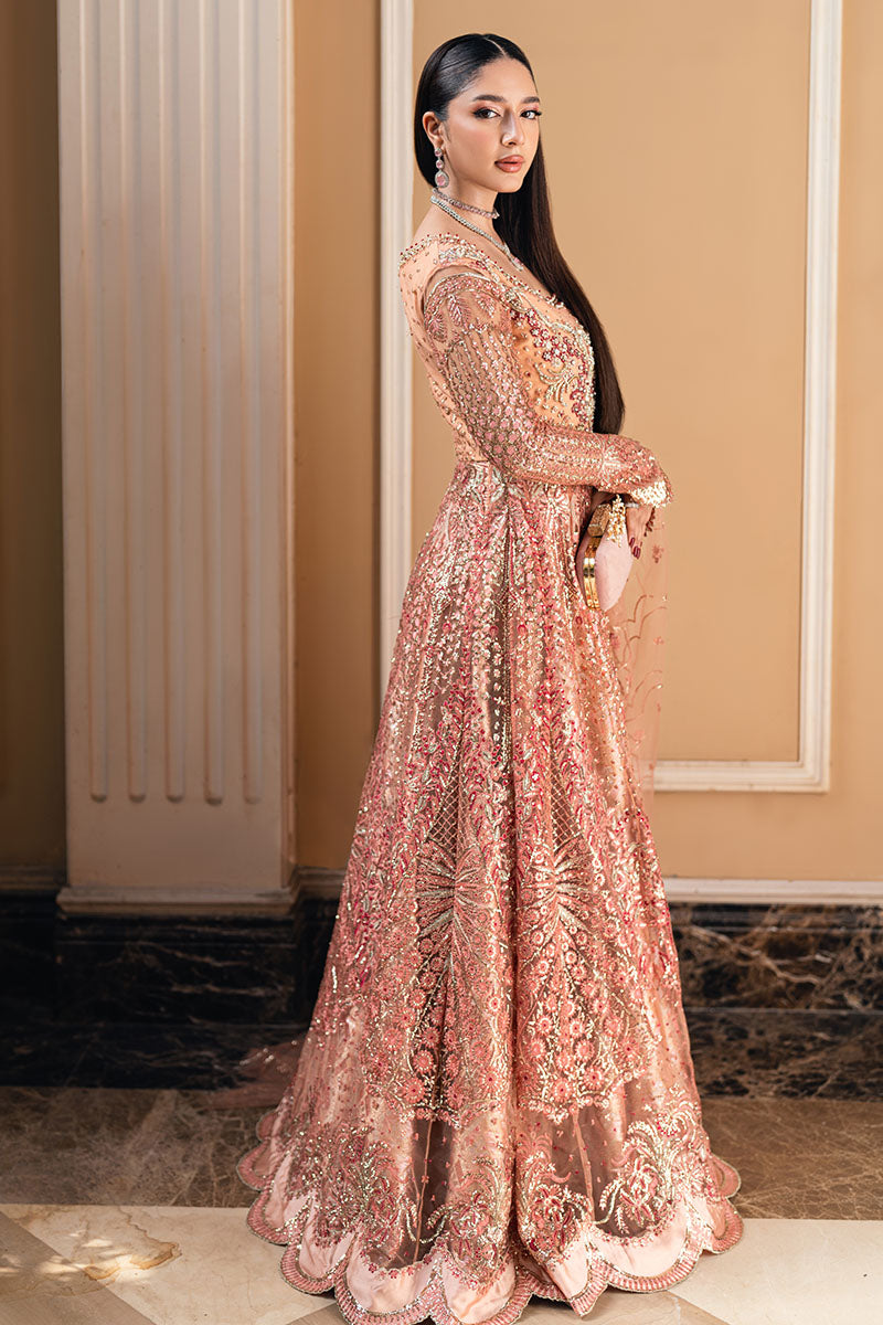 Mushq Mann Mein Tu Embroidered Net Unstitched 3Pc Suit MWD-02 YAARI