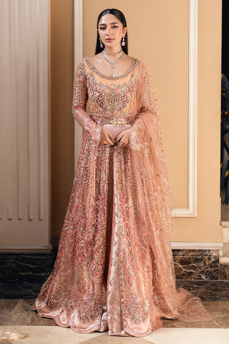 Mushq Mann Mein Tu Embroidered Net Unstitched 3Pc Suit MWD-02 YAARI