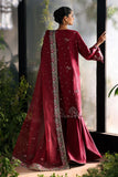 Afrozeh La Fuchsia Embroidered Raw Silk Unstitched 3Pc Suit ALF-25-V1-09 YALIRA