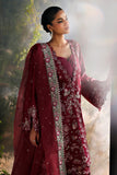 Afrozeh La Fuchsia Embroidered Raw Silk Unstitched 3Pc Suit ALF-25-V1-09 YALIRA