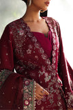 Afrozeh La Fuchsia Embroidered Raw Silk Unstitched 3Pc Suit ALF-25-V1-09 YALIRA