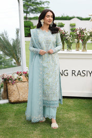 Rang Rasiya Florence Festive Embroidered Lawn Unstitched 3Pc Suit - YASNA