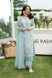 Rang Rasiya Florence Festive Embroidered Lawn Unstitched 3Pc Suit - YASNA