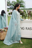 Rang Rasiya Florence Festive Embroidered Lawn Unstitched 3Pc Suit - YASNA